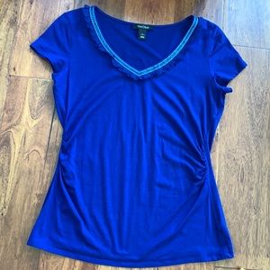 Royal blue White House Black Market top Large